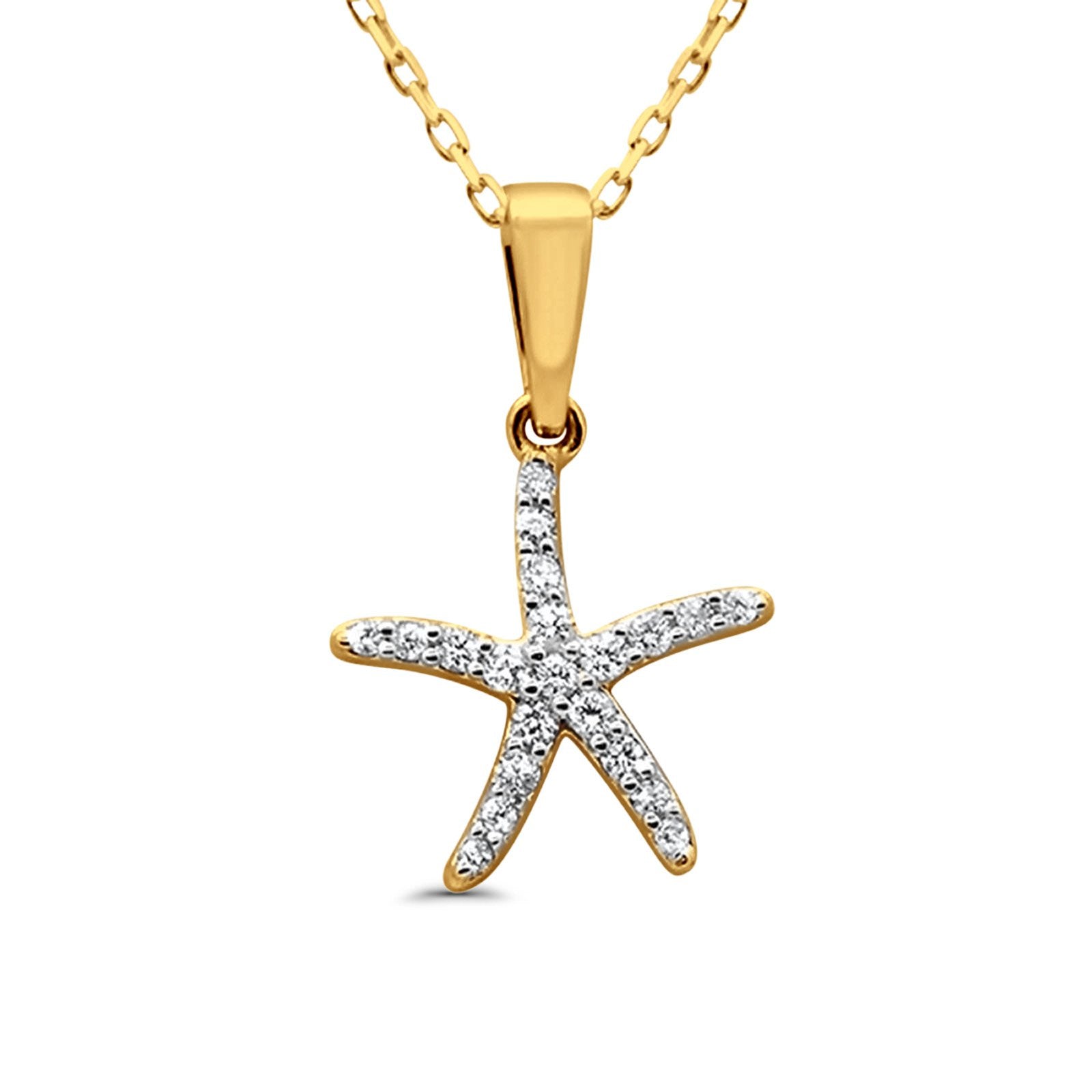 14K Yellow Real Gold Nautical Boat Anchor Pendant Necklace For Women F