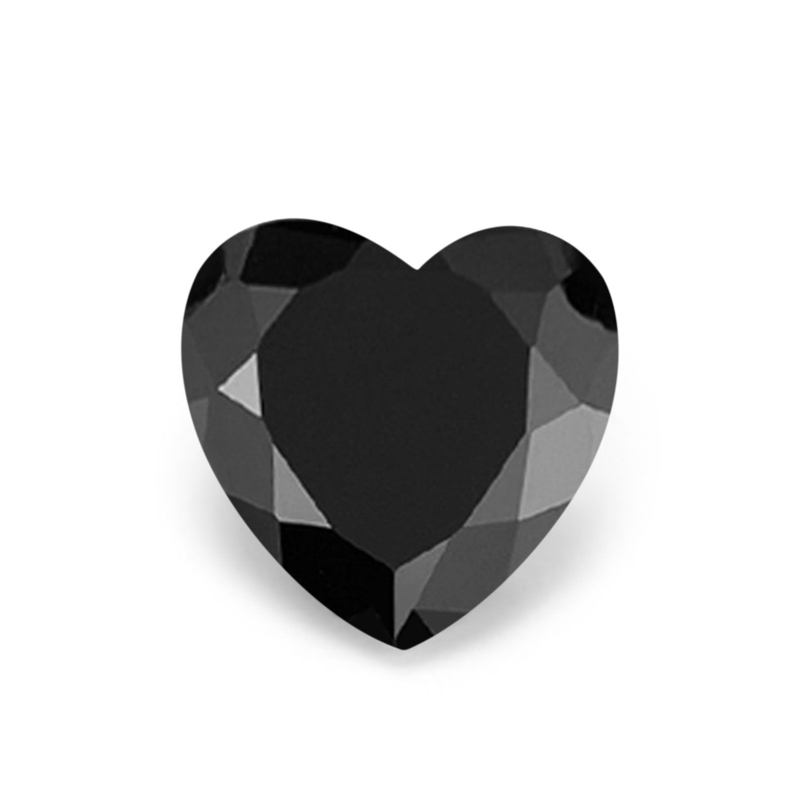 (Pack of 5) Heart Simulated Black CZ
