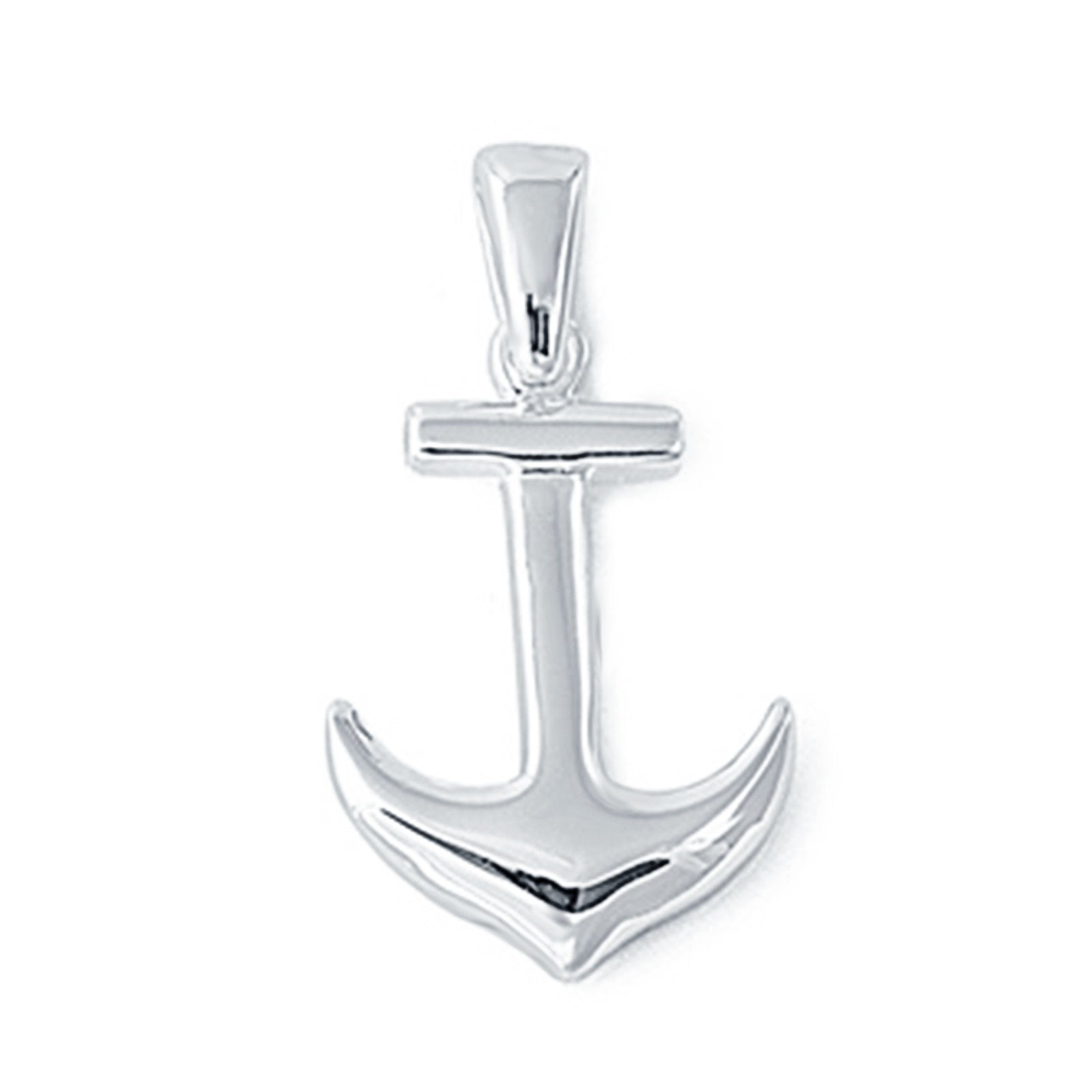 Plain Anchor Pendant Charm 925 Sterling Silver