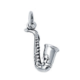 Saxophone Charm Pendant Fashion Jewelry 925 Sterling Silver