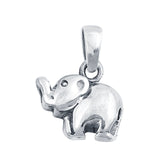 Silver Baby Elephant Pendant Charm 925 Sterling Silver