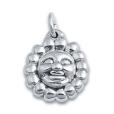 925 Sterling Silver Sun Charm Pendant Fashion Jewelry