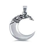 Moon Charm Pendant 925 Sterling Silver