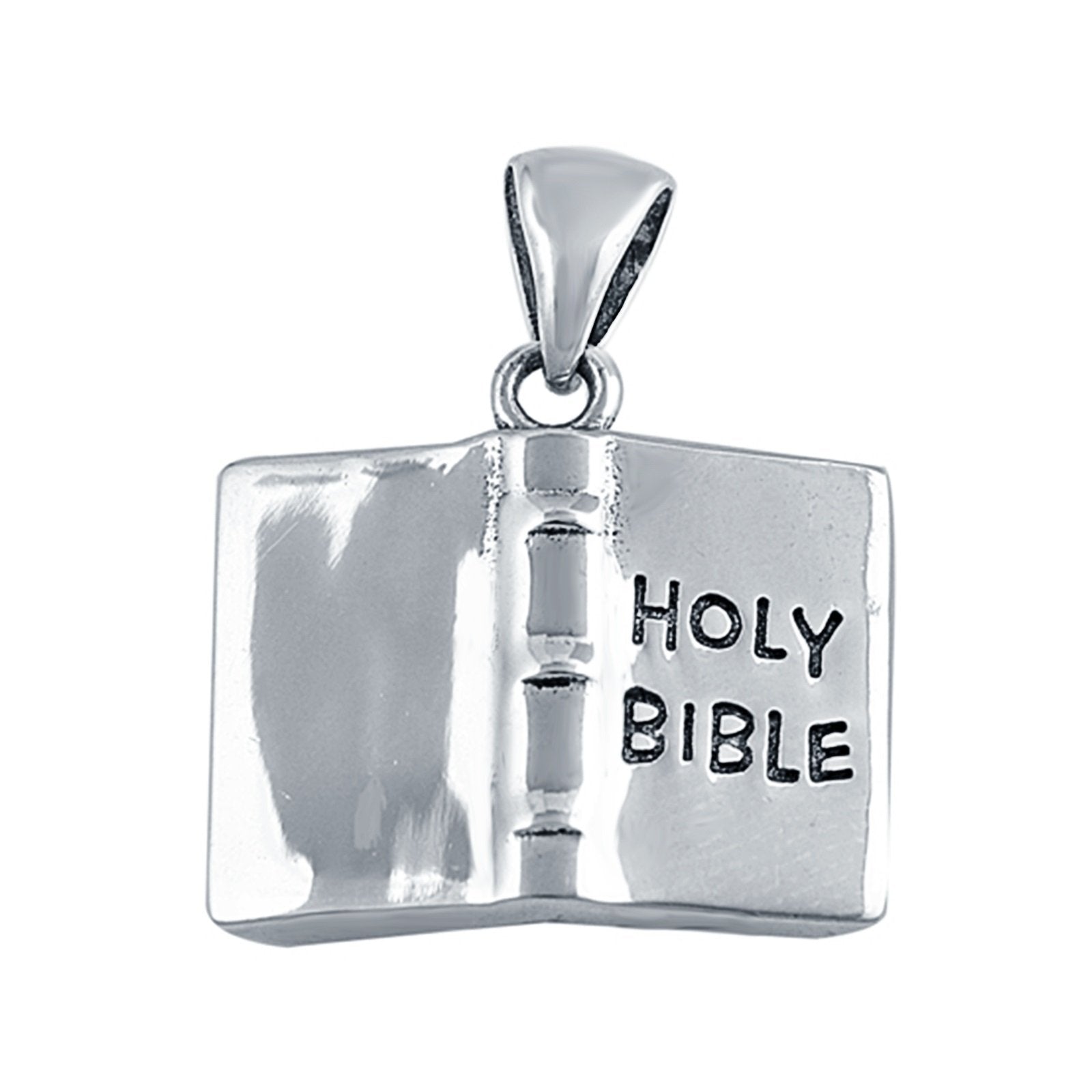 925 Sterling Silver Holy Bible Charm Pendant