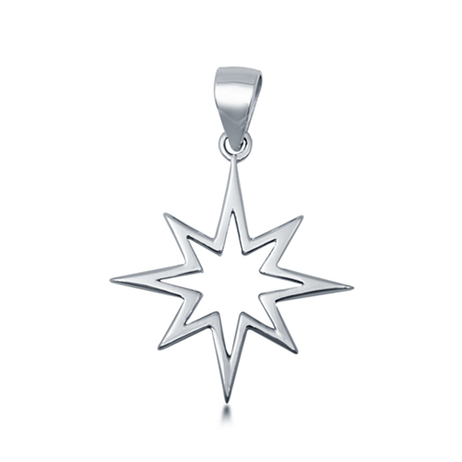 Fashion Jewelry Star Charm Pendant 925 Sterling Silver
