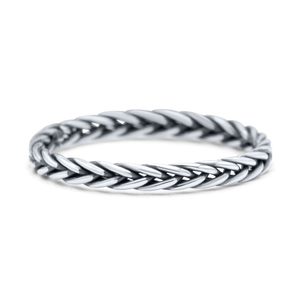 925 Sterling Silver Celtic Trinity Knot Band – Oxidized Finish – Thumb Or Finger Ring – M To Z+ Sizes