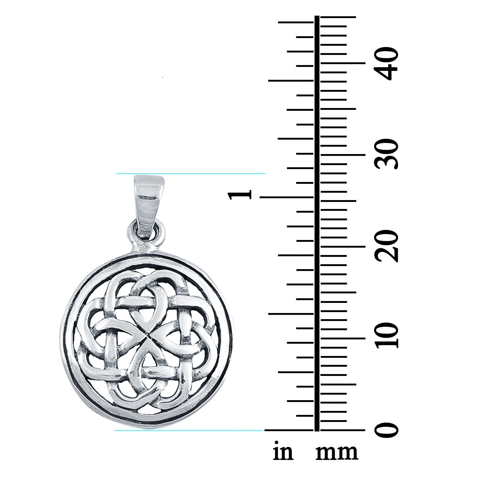 Silver Celtic Pendant Charm Fashion Jewelry 925 Sterling Silver