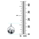 Pine Trees Charm Pendant 925 Sterling Silver