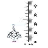 Natural Accent Tree of Life Pendant 925 Sterling Silver