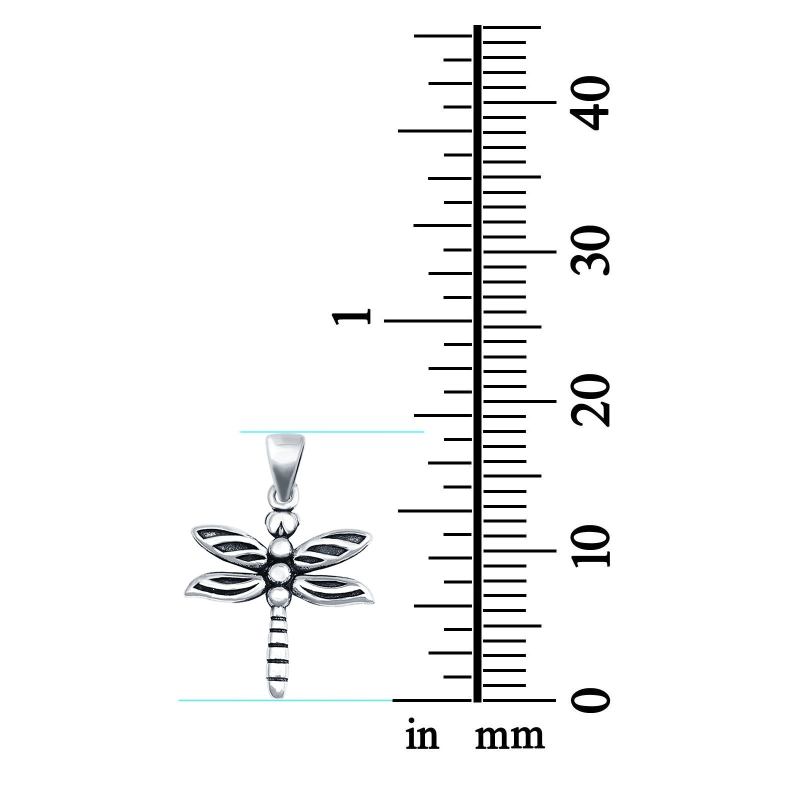 Dragonfly Charm Pendant Fashion Jewelry 925 Sterling Silver