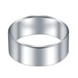 Sterling Silver Wedding Bands Ring Round 925 Sterling Silver (8MM)