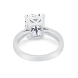 Solitaire Wedding Ring Simulated Cubic Zirconia 925 Sterling Silver