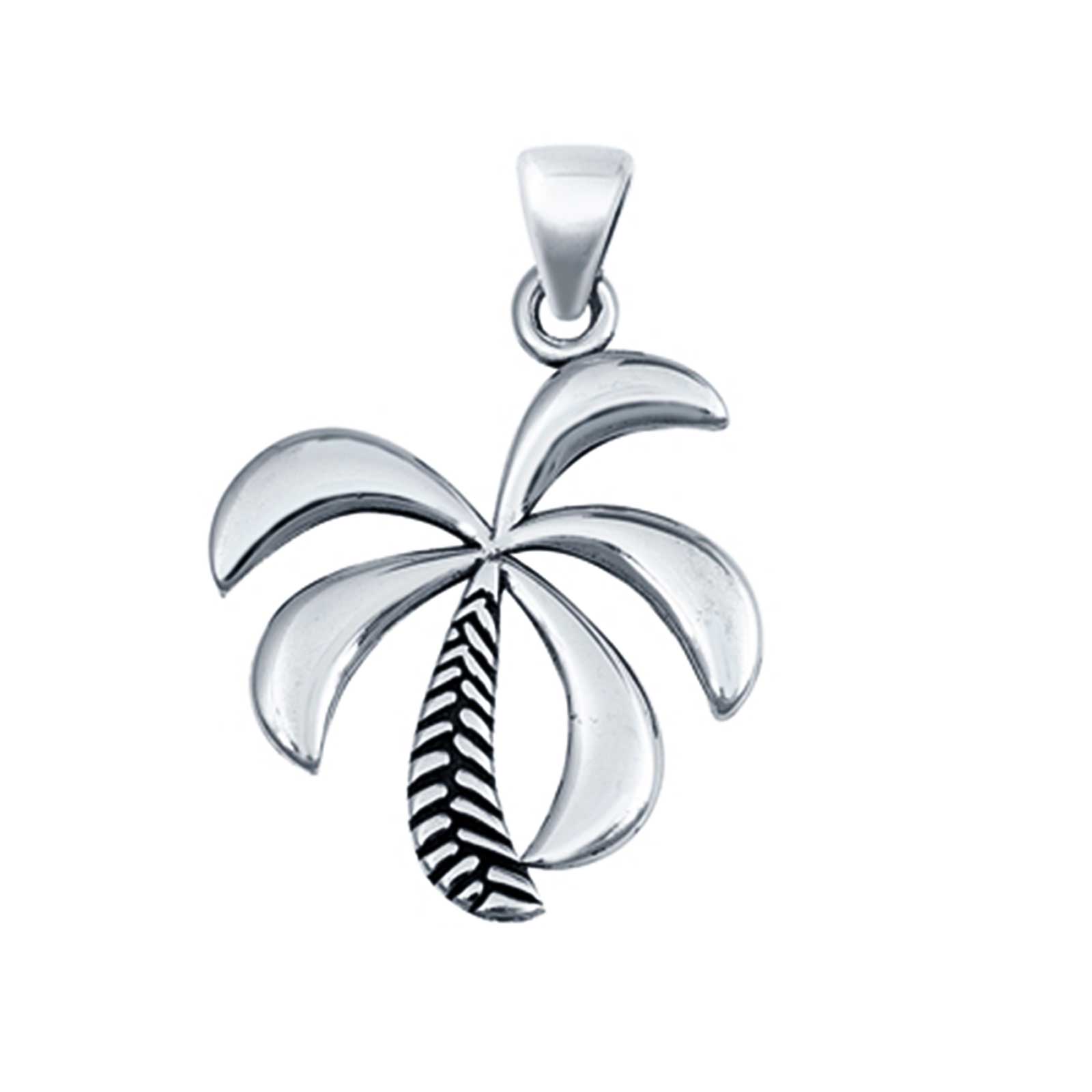 Palm Tree Pendant Charm Fashion Jewelry Gift 925 Sterling Silver