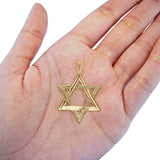 gold star of david pendant