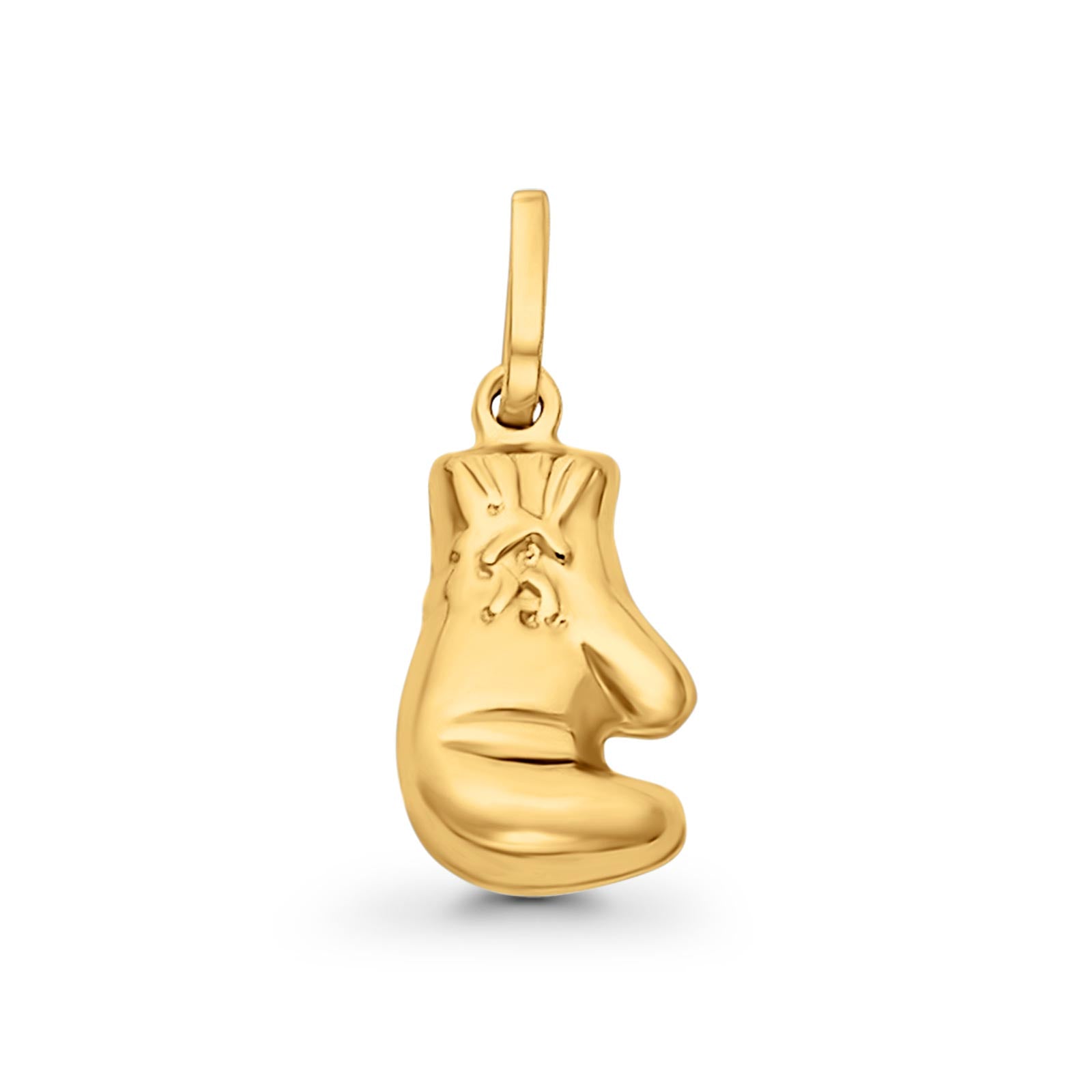 gold boxing glove pendant