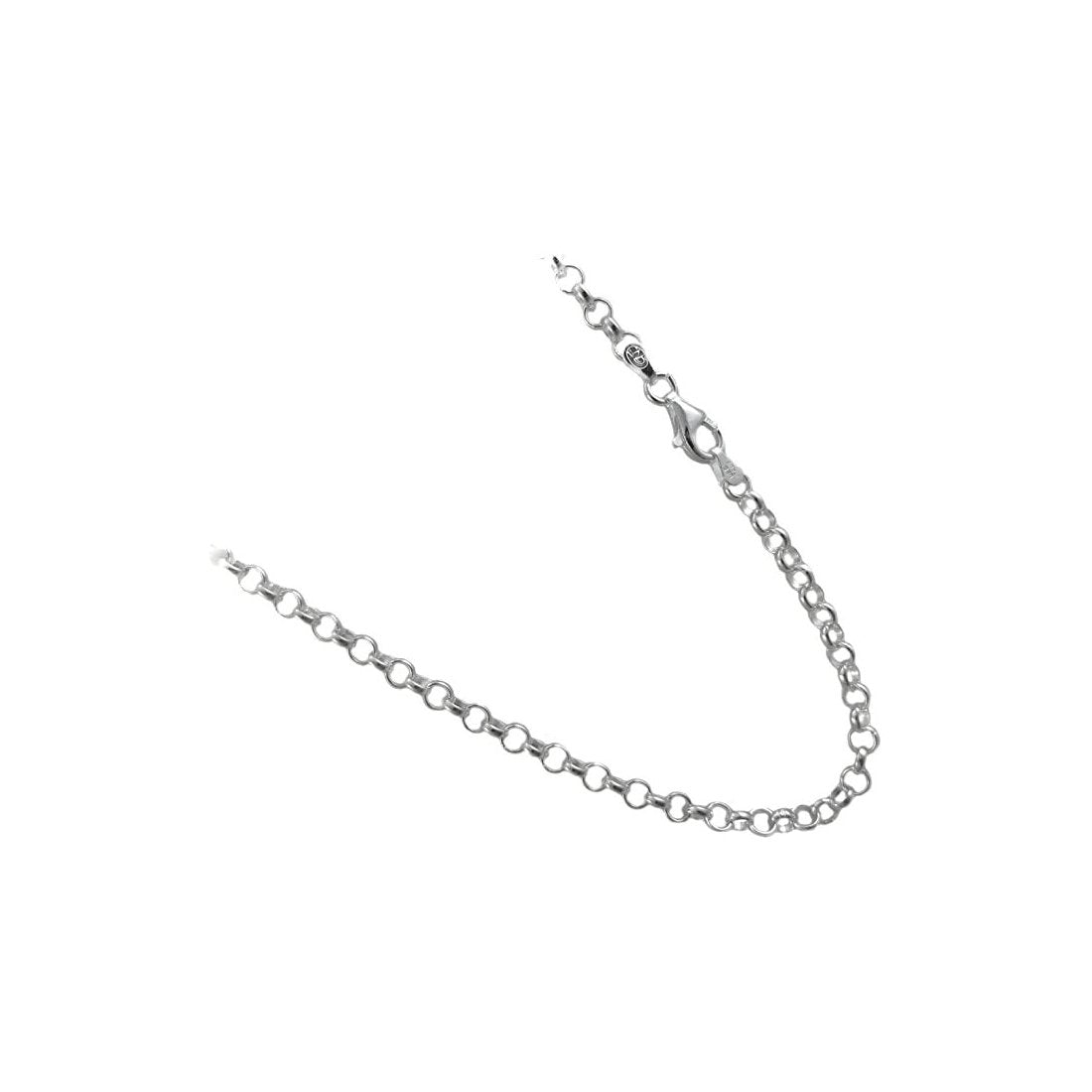1.8MM Rolo Chain .925 Solid Sterling Silver Sizes 16"-24"