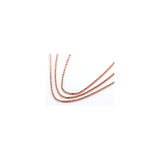 1.4MM Criss Cross Rose Gold Chain .925 Sterling Silver Length 16"-22" Inches