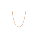 .9MM 015 Rose Gold Snake Chain .925 Sterling Silver Length 16"-22" Inches