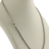 1MM Round Box Chain .925 Solid Sterling Silver Sizes 16"-24" Inch