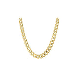 1.7MM 050 Yellow Gold Curb Chain .925 Sterling Silver 16"-26"