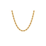 1.6MM 035 Yellow Gold Rope Chain .925 Sterling Silver Sizes 7"-30"